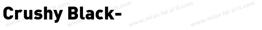 Crushy Black字体转换
